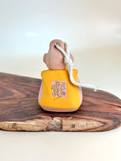 CB076 - Sacred Monkey Clay Bell Taga Taisha 多賀大社
