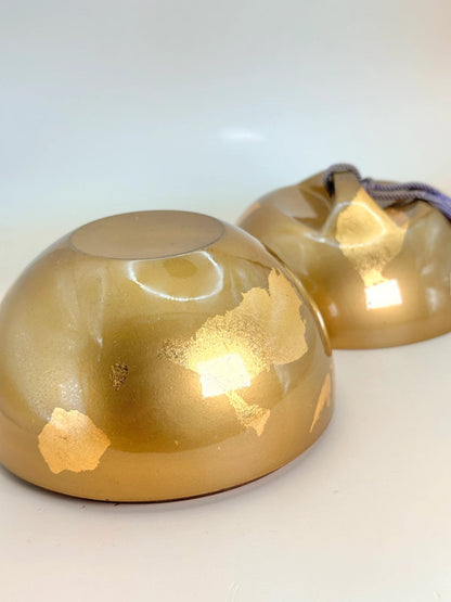 TB35 - Vintage Japan Lacquerware Box in Gold