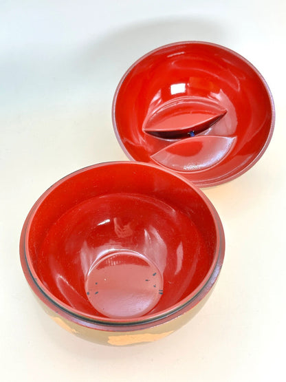 TB35 - Vintage Japan Lacquerware Box in Gold