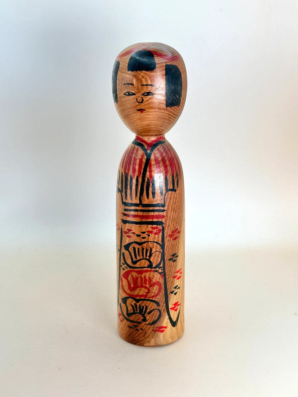 K20082 - Traditional Kijiyama kokeshi by Kyutaro Ogura 小椋久太郎