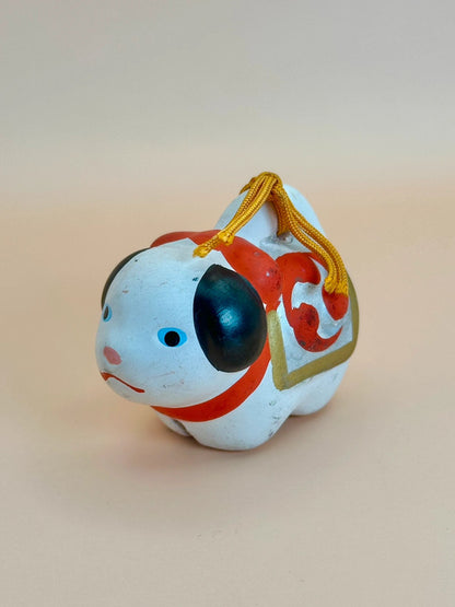 CB022 - Clay bell ornament Dorei Gion Mamori Inu 祇園守犬