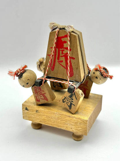 FT26 - Wooden Shogi Kokeshi Doll