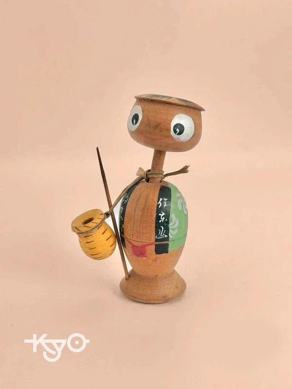 Jouet folklorique japonais vintage – Poupée de pêche Kappa