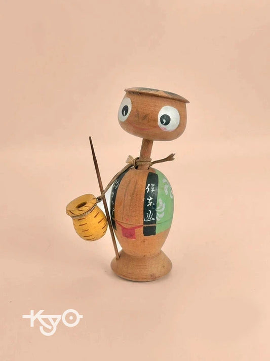 Jouet folklorique japonais vintage – Poupée de pêche Kappa