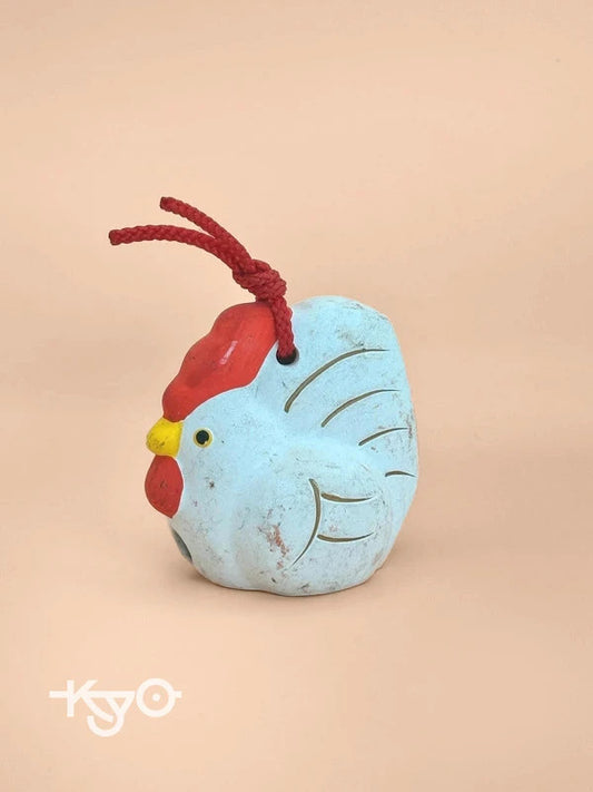 CB017 - Clay Bell Ornament Dorei  Rooster