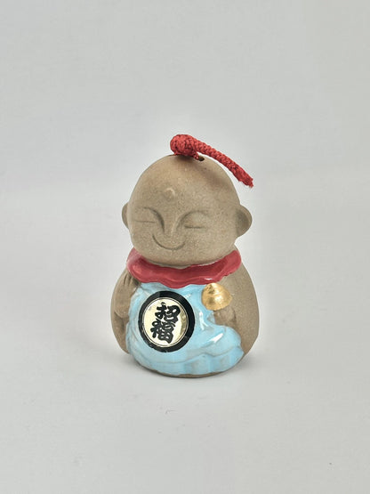 CB023 - Clay bell ornament Dorei Jizō Bodhisattva 地蔵