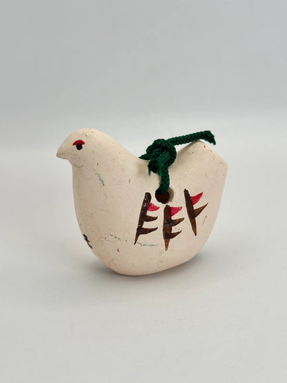 CB022 - Clay bell ornament Dorei pigeon hato 鳩