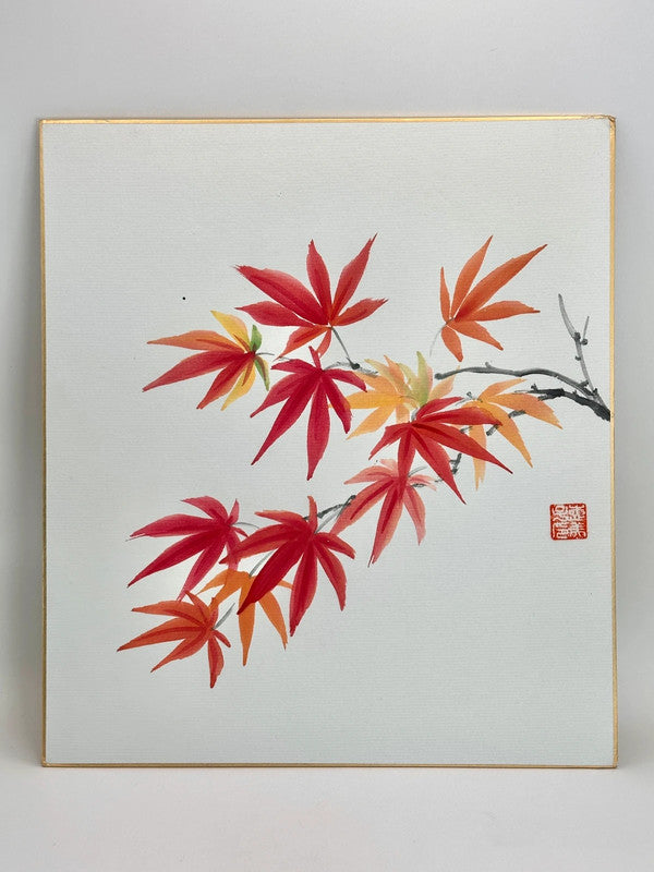 Carte d'illustration originale shikishi Maple