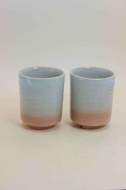 TB342 - Hagi-yaki yunomi tea cup set 萩焼