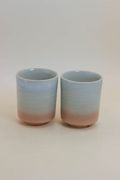 TB342 - Hagi-yaki yunomi tea cup set 萩焼