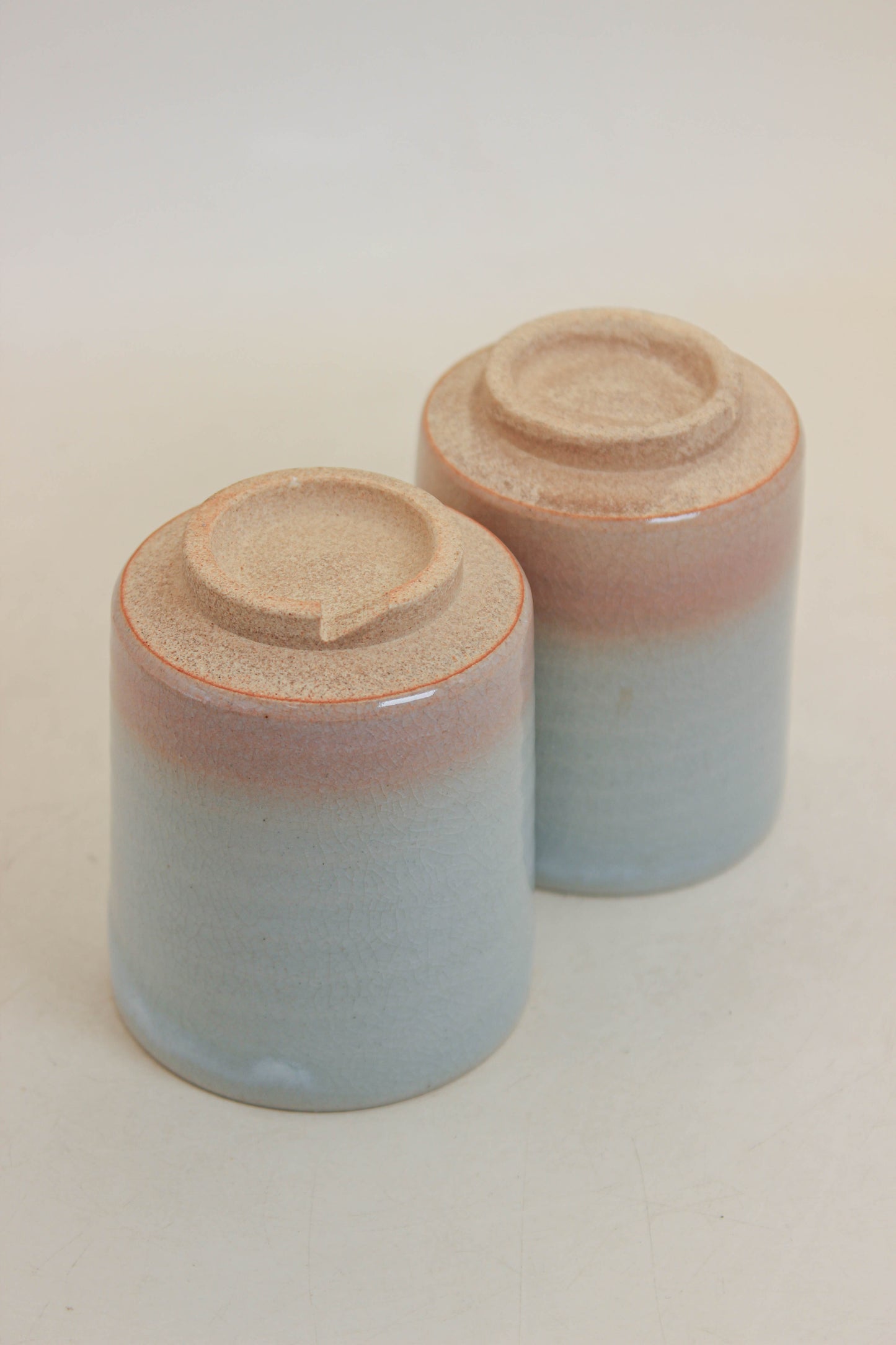 TB342 - Hagi-yaki yunomi tea cup set 萩焼