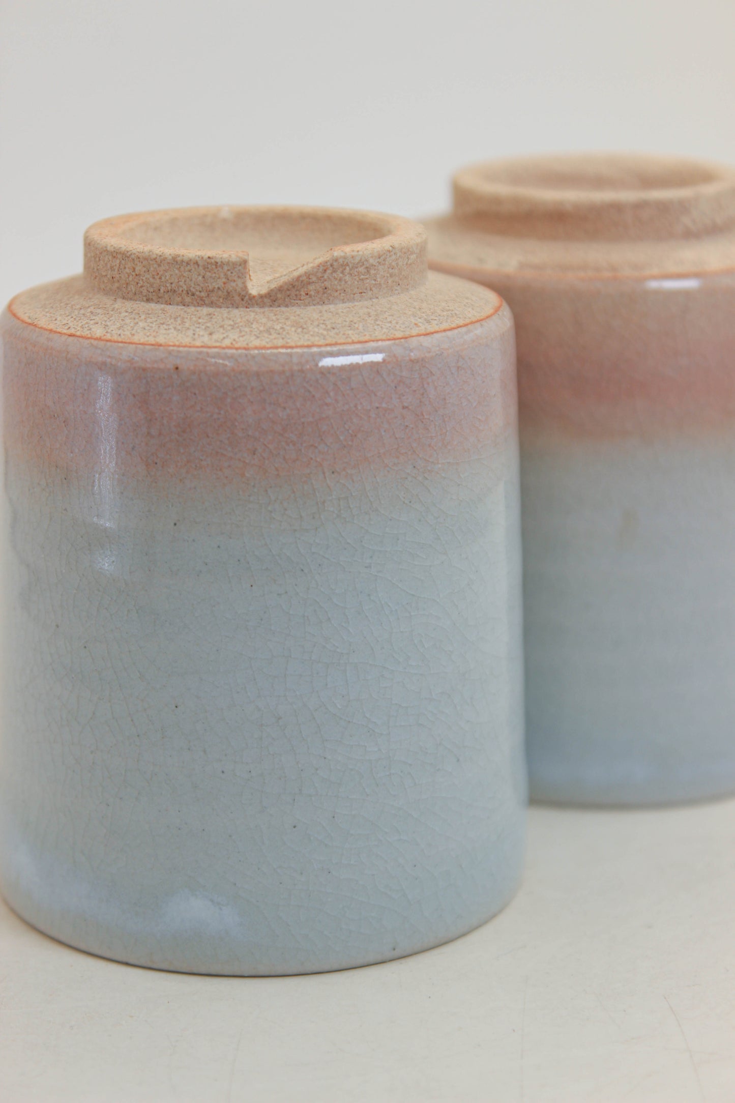 TB342 - Hagi-yaki yunomi tea cup set 萩焼