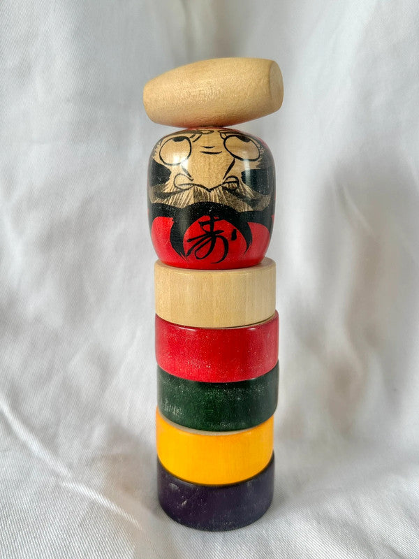 jouet japonais vintage Daruma otoshi