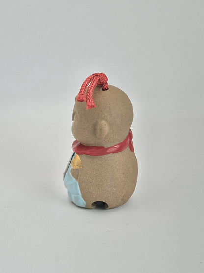 CB023 - Clay bell ornament Dorei Jizō Bodhisattva 地蔵