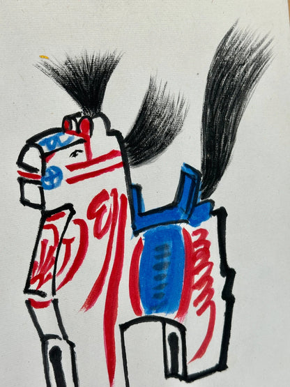 Carte d'illustration originale shikishi de Miharu Koma