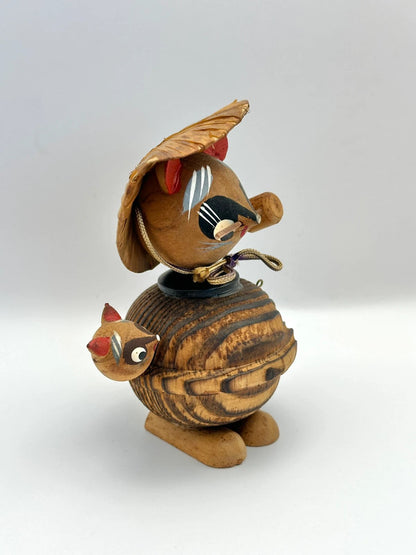 FT13 - Tanuki raccoon wooden doll