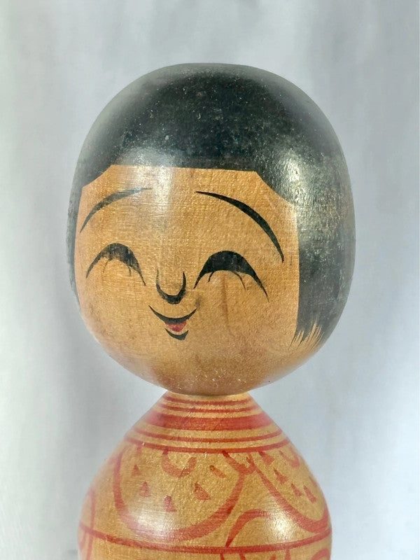 Poupée japonaise vintage en bois Tetsunori Okuse (1940-1992) Tsugaru