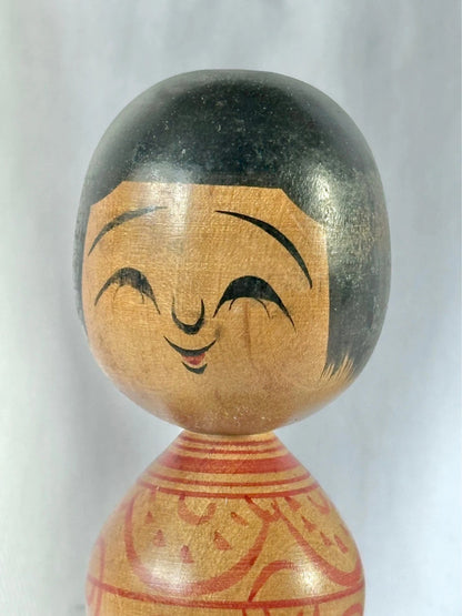 Poupée japonaise vintage en bois Tetsunori Okuse (1940-1992) Tsugaru