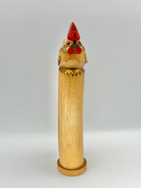 FT12 - vintage folk toy chicken Sasano Ittobori