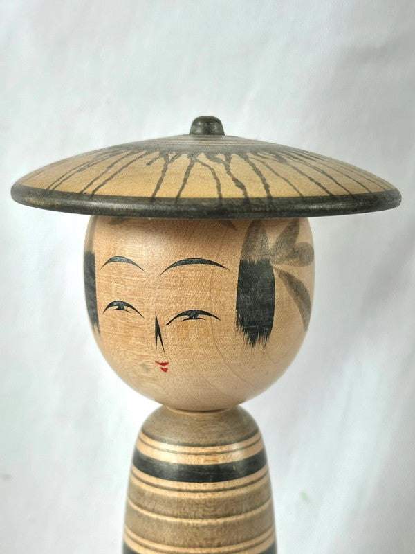 Poupée kokeshi japonaise vintage par Chujiro Kobayashi