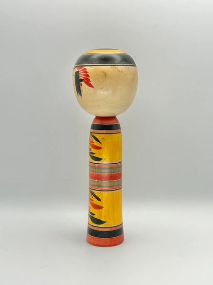 Kokeshi Yajiro traditionnel par Minao Sato