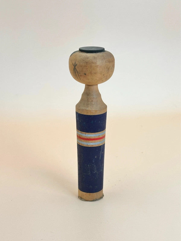 Kokeshi sosaku vintage - Bleu marine