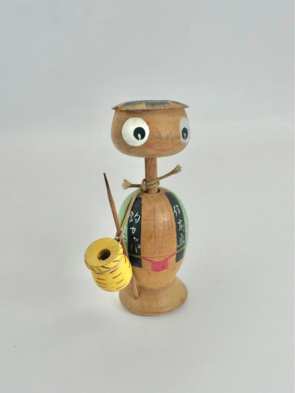 Jouet folklorique japonais vintage – Poupée de pêche Kappa
