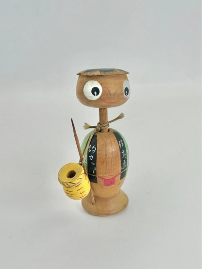 Jouet folklorique japonais vintage – Poupée de pêche Kappa