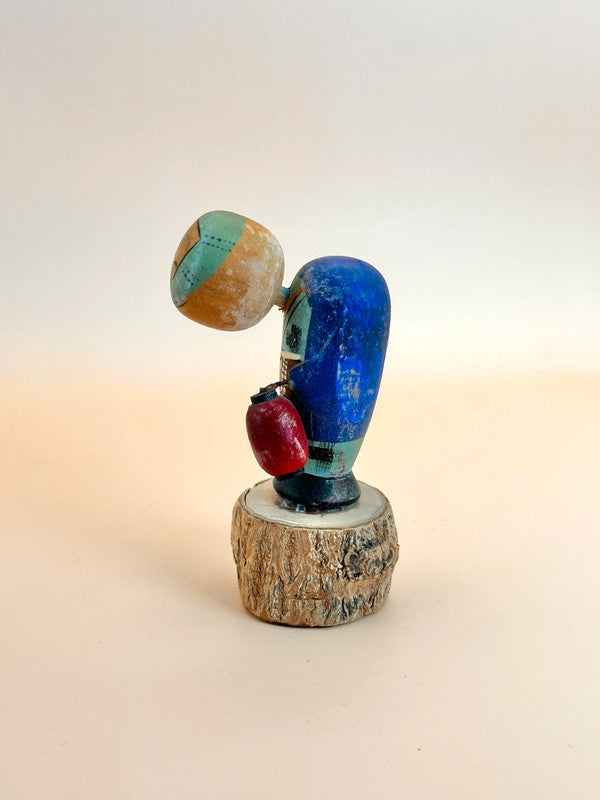 kokeshi porteur de lanterne omiyage vintage