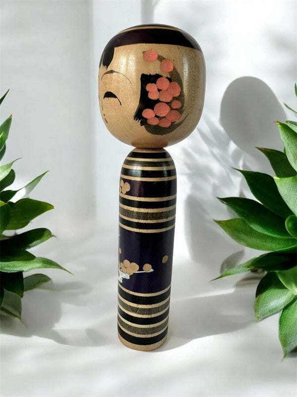 Poupée Kokeshi japonaise vintage -Shiraume par Katsumi Sasaki