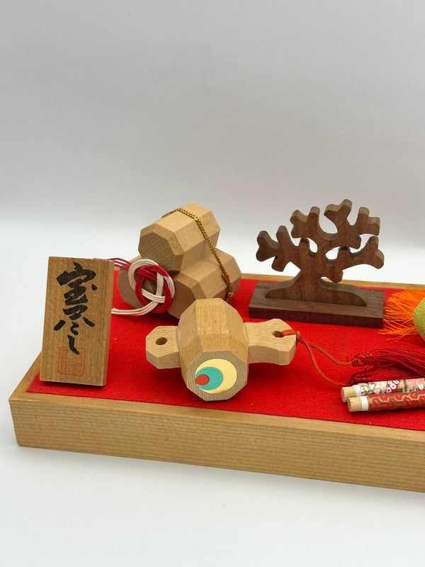 FT38 - Wood crafted lucky items decoration