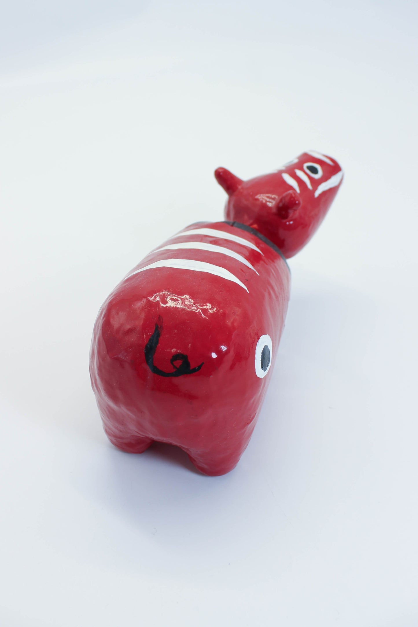 FT503 - Hariko Akabeko – Red Cow Paper Mache 赤べこ