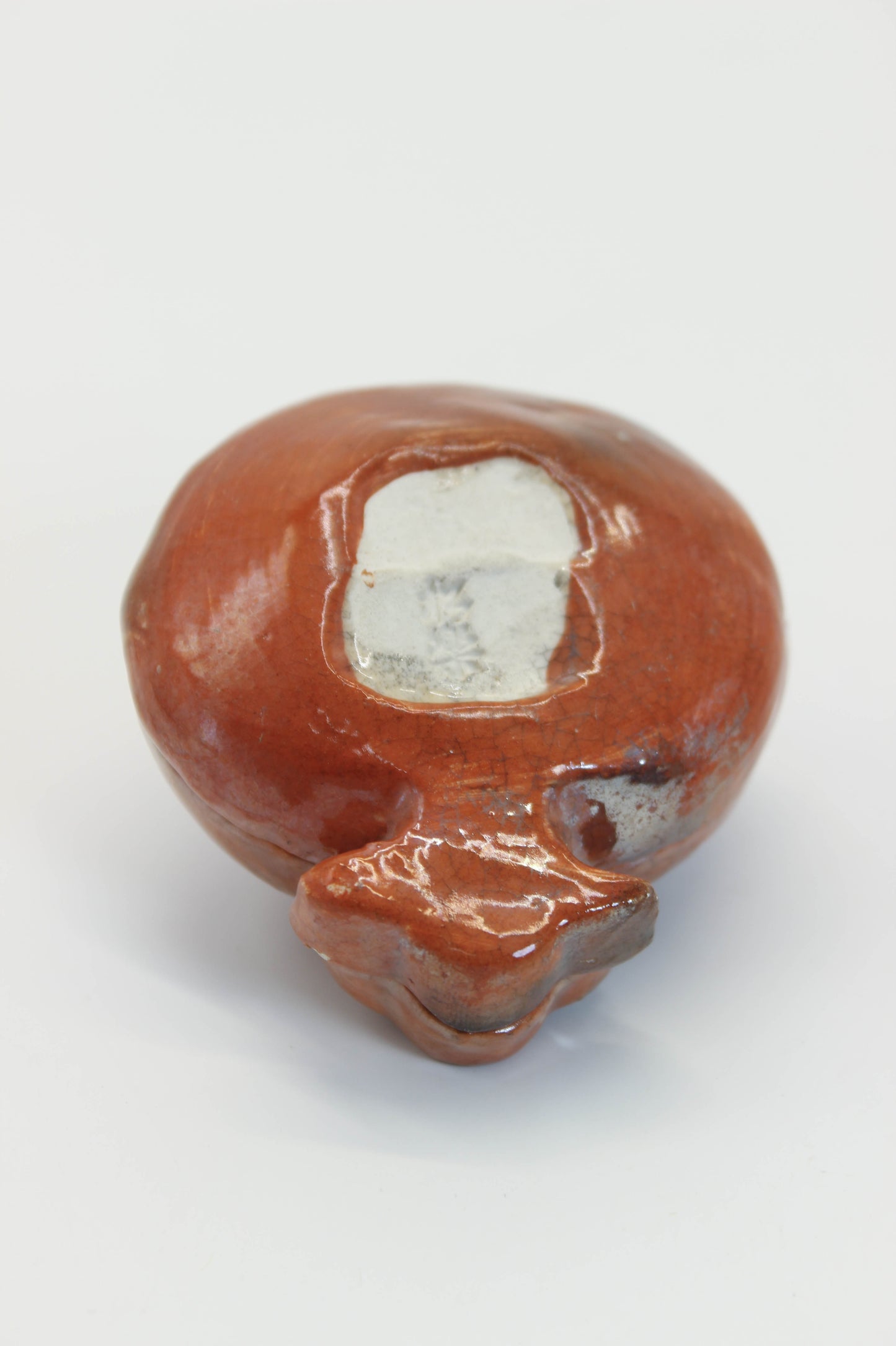 TB348 -  Raku-yaki  Kogo Box Lucky mallet 楽焼