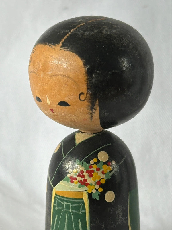 poupée japonaise vintage bobble kokeshi sosaku