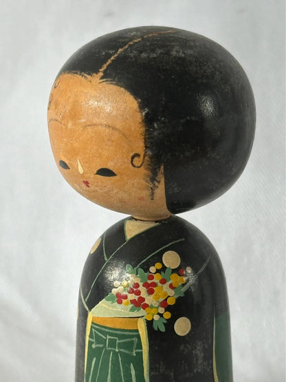 poupée japonaise vintage bobble kokeshi sosaku