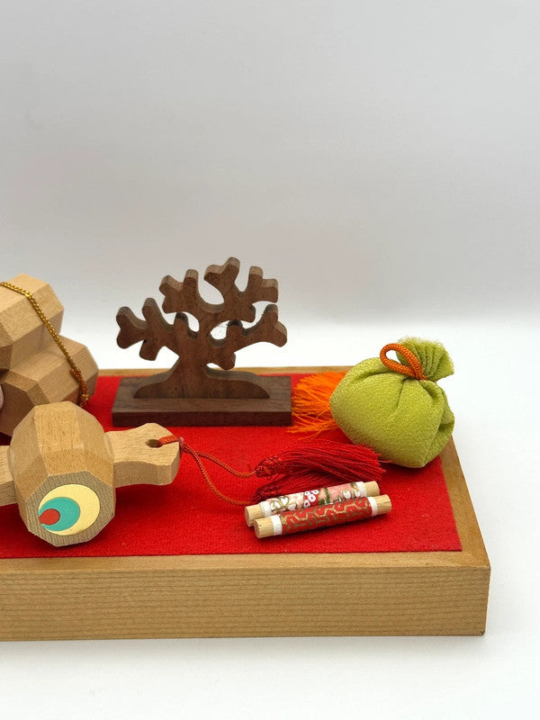 FT38 - Wood crafted lucky items decoration