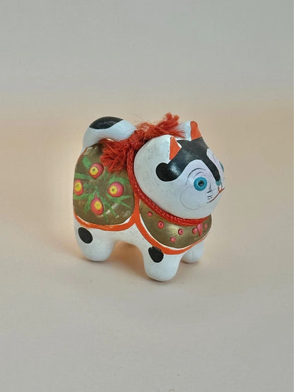 Jouet folklorique japonais - Poupée de haricots vintage