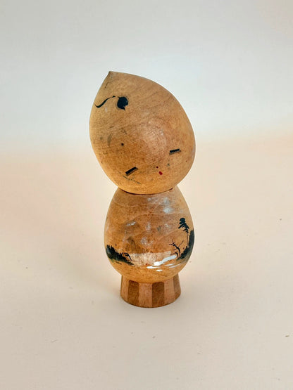poupée kokeshi artisanale vintage donguri