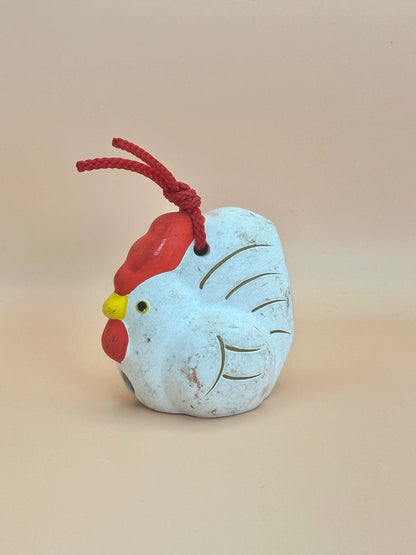 CB017 - Clay Bell Ornament Dorei  Rooster