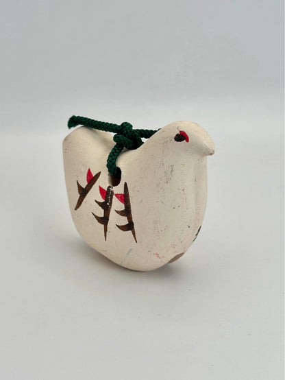 CB022 - Clay bell ornament Dorei pigeon hato 鳩
