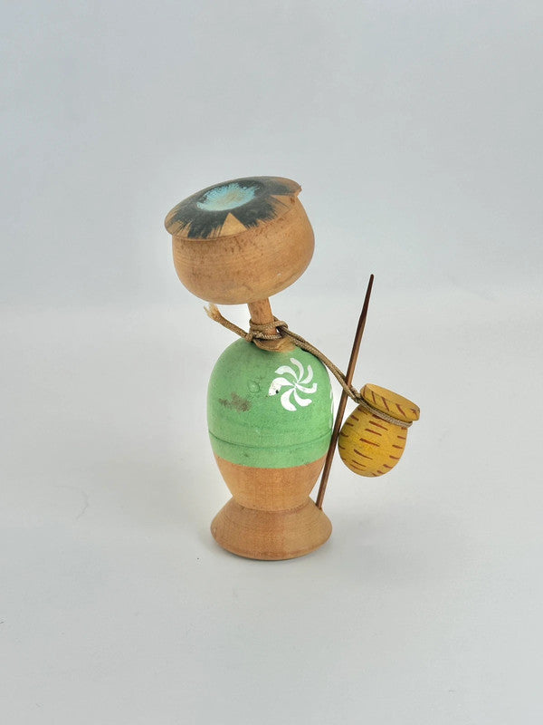 Jouet folklorique japonais vintage – Poupée de pêche Kappa