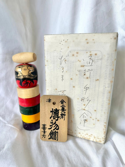 jouet japonais vintage Daruma otoshi