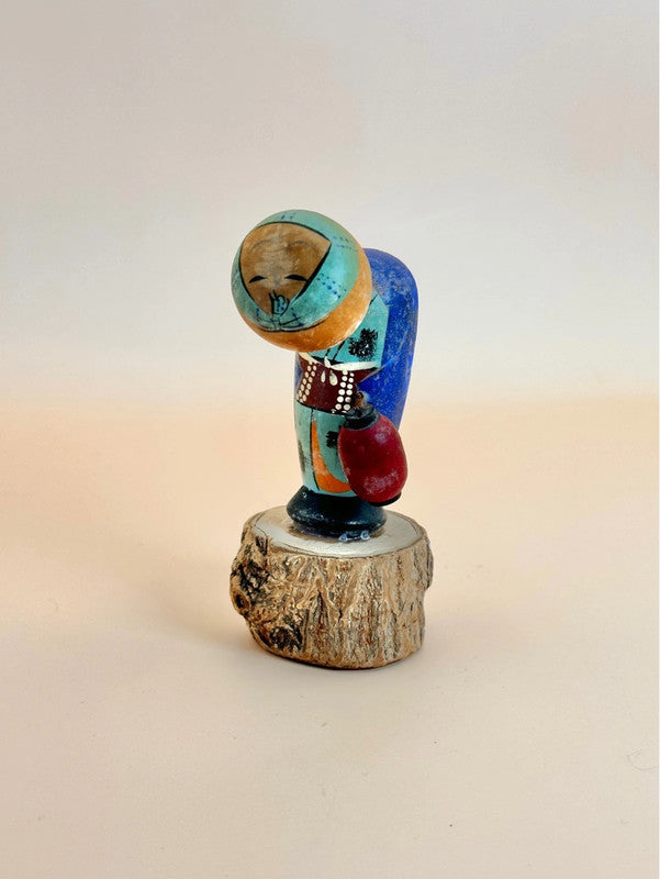 kokeshi porteur de lanterne omiyage vintage
