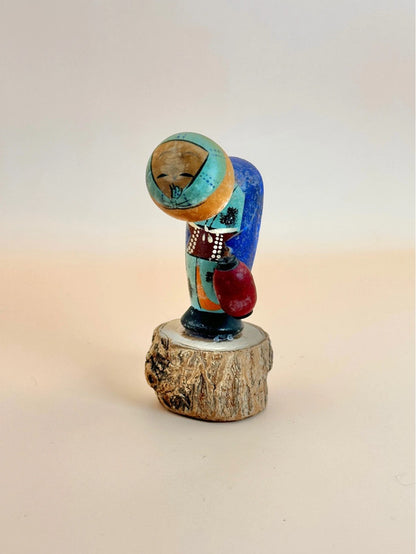 kokeshi porteur de lanterne omiyage vintage