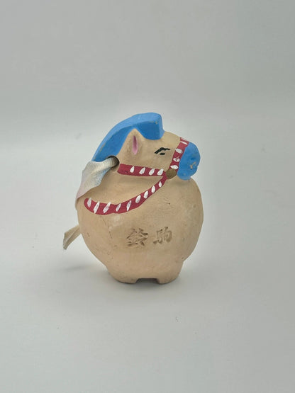 CB002 - Clay bell ornament Dorei Horse Miyazaki Jingu