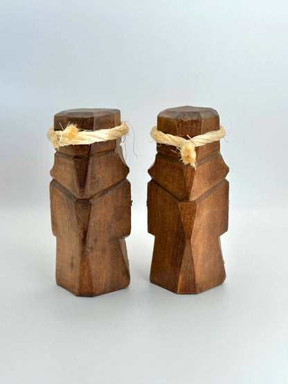 Paire de poupées Sosaku Kokeshi – Ensemble couple Ainu