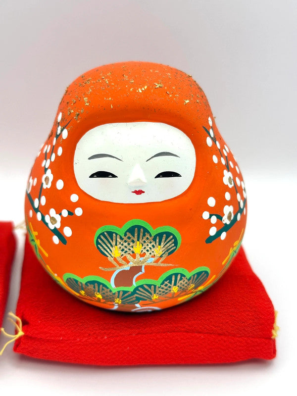 FT06 - Pair of Kaga Hachiman Okiagari Daruma dolls