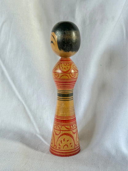 Poupée japonaise vintage en bois Tetsunori Okuse (1940-1992) Tsugaru