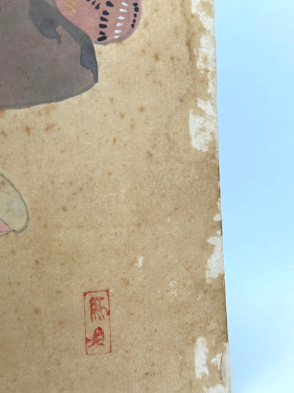 Carte shikishi vintage Hina Ningyō