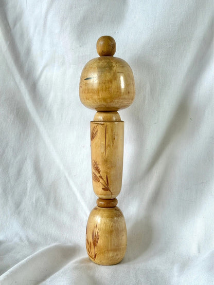 Poupée japonaise vintage Sosaku Kokeshi par Kishi Sadao